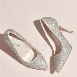Crystal Detailed Stain Pointed -Toe Pumps Heels